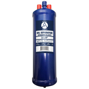 Appli Parts APOS-569417 Separador de Aceite 2 1/8 pulg ODF Soldable, CFC, HCFC, HFC, Compatible con R22, R407C, R502, R134a, R404A, R507A, Temperatura de trabajo desde -10 C a 130 C
