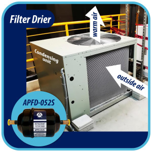 Appli Parts APFD-052S Filtro Secador 1/4 pulg para linea Liquido para Sistemas de Refrigeracion y aire acondicionado 052S ODF Soldable Universal Unidireccional 114mm Largo 51mm Ancho Appli Parts APFD-052S Filtro Secador 1/4 pulg para linea Liquido para Sistemas de Refrigeracion y aire acondicionado 052S ODF Soldable Universal Unidireccional 114mm Largo 51mm Ancho