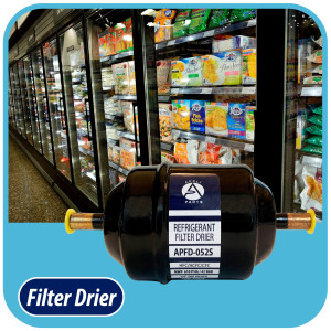 Appli Parts APFD-052S Filtro Secador 1/4 pulg para linea Liquido para Sistemas de Refrigeracion y aire acondicionado 052S ODF Soldable Universal Unidireccional 114mm Largo 51mm Ancho Appli Parts APFD-052S Filtro Secador 1/4 pulg para linea Liquido para Sistemas de Refrigeracion y aire acondicionado 052S ODF Soldable Universal Unidireccional 114mm Largo 51mm Ancho