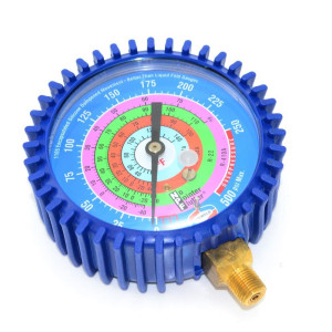 Uniweld G430ND Esfera de Manometro Azul Baja Compatible con R410A, R22, R404A, R134a