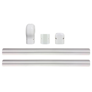 Appli Parts APLC-SET75 Cobertor para Lineas de Aire Acondicionado Juego de 75mm ancho, incluye: 2 Rectas, 1 Acople,1 Tapa Pared, 1 Tapa
