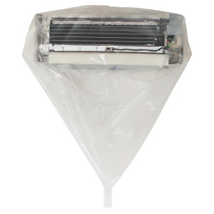 Appli Parts APCC-1218A Bolsa de Mantenimiento o Limpieza Mini Split hasta 1.5 Toneladas (18,000 Btu) Circunferencia de 2.6 m, Impermeable, con Manguera de Drenaje Integrada. Reemplaza 532 533 562 572