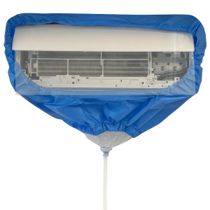 Appli Parts APCC-1836B Bolsa de Mantenimiento o Limpieza Mini Split de 1.5 - 3 Toneladas (18,000 a 36,000 Btu) equipos de 1 a 1.3 m, Impermeable, Manguera de 2.8 m para Drenaje, con Placa de Soporte.