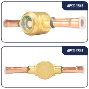 Appli Parts APSG-38AS Visor de Liquido 3/8 pulg Indicador de Humedad con conexiones Soldable con cuerpo solido para Sistemas de Refrigeracion y Aire Acondicionado compatible con refrigerantes CFC, HCFC, HFC Appli Parts APSG-38AS Visor de Liquido 3/8 pulg Indicador de Humedad con conexiones Soldable con cuerpo solido para Sistemas de Refrigeracion y Aire Acondicionado compatible con refrigerantes CFC, HCFC, HFC