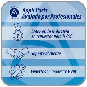 Appli Parts AXF-550-4 Extractor Axial 550 mm (21-5/8 pulg) 220-440 V, 3 ph, 60 Hz, 600 W, 1560 rpm, Rango Temperatura -30 C a 60 C, incluye aspa y base tipo jaula