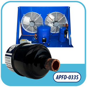Appli Parts APFD-033S Filtro Secador 3/8 pulg para linea Liquido para Sistemas de Refrigeracion y aire acondicionado 033S ODF Soldable Universal Unidireccional 102mm Largo 25mm Ancho Appli Parts APFD-033S Filtro Secador 3/8 pulg para linea Liquido para Sistemas de Refrigeracion y aire acondicionado 033S ODF Soldable Universal Unidireccional 102mm Largo 25mm Ancho