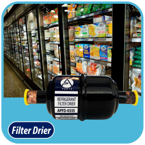 Appli Parts APFD-033S Filtro Secador 3/8 pulg para linea Liquido para Sistemas de Refrigeracion y aire acondicionado 033S ODF Soldable Universal Unidireccional 102mm Largo 25mm Ancho Appli Parts APFD-033S Filtro Secador 3/8 pulg para linea Liquido para Sistemas de Refrigeracion y aire acondicionado 033S ODF Soldable Universal Unidireccional 102mm Largo 25mm Ancho