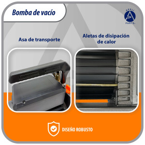 Appli Parts APVCP-723 Bomba de Vacio HVAC 7.0 CFM 3/4 HP 2 Etapas 115/220 V 50-60 Hz para Calefaccion, Aire Acondicionado, A/C Automotriz y Refrigeracion, Entradas 1/4 y 3/8 in