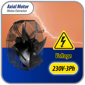 Appli Parts AXF-500-3 Extractor Axial 500 mm (19-3/4 pulg) 220 V, 3 ph, 60 Hz, 500 W, 1550 rpm, Rango Temperatura -30 C a 60 C, incluye aspa y base tipo jaula Appli Parts AXF-500-3 Extractor Axial 500 mm (19-3/4 pulg) 220 V, 3 ph, 60 Hz, 500 W, 1550 rpm, Rango Temperatura -30 C a 60 C, incluye aspa y base tipo jaula