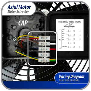 Appli Parts AXF-500-3 Extractor Axial 500 mm (19-3/4 pulg) 220 V, 3 ph, 60 Hz, 500 W, 1550 rpm, Rango Temperatura -30 C a 60 C, incluye aspa y base tipo jaula Appli Parts AXF-500-3 Extractor Axial 500 mm (19-3/4 pulg) 220 V, 3 ph, 60 Hz, 500 W, 1550 rpm, Rango Temperatura -30 C a 60 C, incluye aspa y base tipo jaula