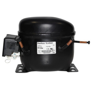 Danfoss GL45ADA 1/6HP Compatible con R134a, Compresor Fracccionario de Refrigeracion LBP 115/1/60 (V/Ph/Hz) 123B1153
