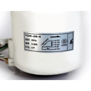 Motor A.A. Evaporador Ydk-26-4 26w 230v/60hz Wst-24 Motor A.A. Evaporador Ydk-26-4 26w 230v/60hz Wst-24