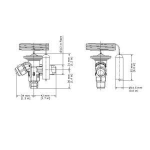 Danfoss 068Z3206 1/4 - 5.5TR Cuerpo de Valvula de Expansion, T 2, R22,R407C, 3/8x1/2 pulg, Flare Roscable, Ecualizacion Interna, Single-flow, -40 a 10 C, Capacidad determinada Segun Orficio, Producto Identico 0608Z3466 Danfoss 068Z3206 1/4 - 5.5TR Cuerpo de Valvula de Expansion, T 2, R22,R407C, 3/8x1/2 pulg, Flare Roscable, Ecualizacion Interna, Single-flow, -40 a 10 C, Capacidad determinada Segun Orficio, Producto Identico 0608Z3466