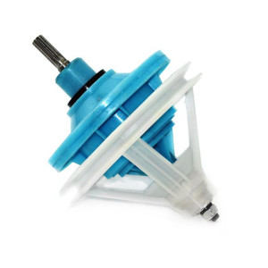Appli Parts APTW-81026 Transmision Lavadora Eje Estriado (10 Estrias), Base 4 Huecos, Polea (157mm), remplazo para lavadoras Mabe y otras marcas