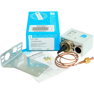 Ranco O10-1402 Presostato de Baja Sencillo, Presion 12 pulg HG a 50 psig, Diferencial de 5 a 35 psi, Capilar de 36 pulg, para sistemas de Refrigeracion