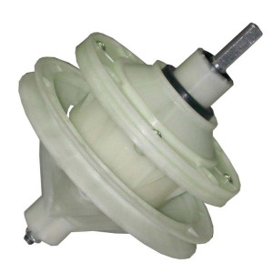 Appli Parts Transmision Lavadora Eje Cuadrado, Base 4 Huecos, con polea, remplazo para lavadoras LG, Mabe, Samsung, Daewoo, Nisato, Daka, Sankey, Pulley, Hitachi, Hoover y otras marcas, Modelo APTW-81027, referencia TM1027