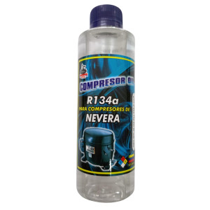 Aceite Refrigerante para Refrigeradora Nevera Refrigerante Compatible con R134a, 250cc 8oz