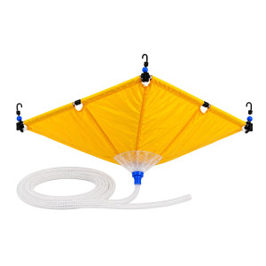 Appli Parts APCC-4848A Bolsa de mantenimiento para cassette y fancoil de techo 120 x 120 cm, impermeable, reutilizable, con manguera de drenaje de 2.8 m, reemplaza modelo 536