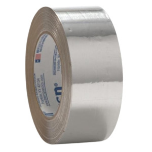 Polyken 332 Cinta de papel de Aluminio, grado utilitario para Aire Acondicionado, Calefaccion y Ventilacion de 3 pulgadas x 50 yardas