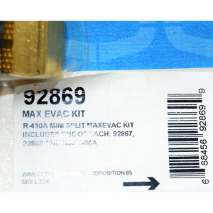 Max Evac Kit Uniweld Con Conector De 5/16" Compatible con R410A