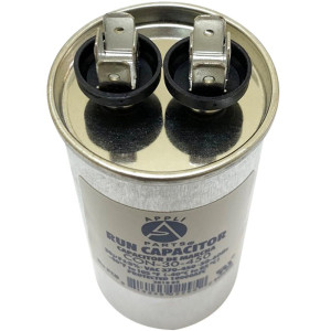 Appli Parts Condensador Capacitor de Marcha 30 Mfd uF (microfaradios) 370VAC o 450VAC CBB65 Universal Aire acondicionado y otras aplicaciones Redondo UL E476928 9.7cm Alto 4.4cm Ancho CON-30-450