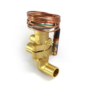 Emerson TJRE14HC Valvula Expansion  Compatible con R22, Eq. Ext. 14 HP (7/8 X 1 1/8 Odf) Recta 