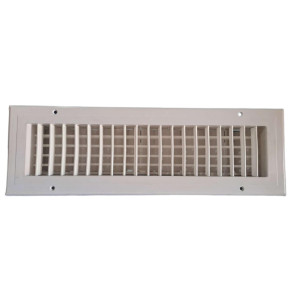 Rejilla Suministro Doble con Control para Aire Acondicionado 16" X 4"