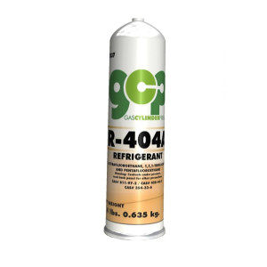 GCP Gas Refrigerante 0.650kg / 1.43 lbs. Compatible con R404A.