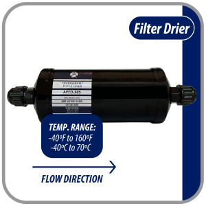 Appli Parts APFD-305 Filtro Secador 5/8 pulg para linea Liquido para Sistemas de Refrigeracion y aire acondicionado 305 SAE Rosca Universal Unidireccional 267mm Largo 100mm Ancho Appli Parts APFD-305 Filtro Secador 5/8 pulg para linea Liquido para Sistemas de Refrigeracion y aire acondicionado 305 SAE Rosca Universal Unidireccional 267mm Largo 100mm Ancho