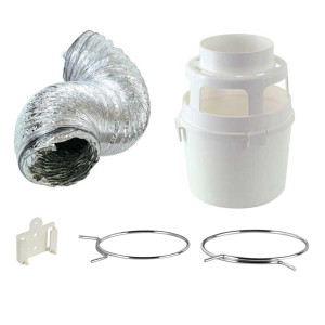 Lambro 211UL Kit de Ventilacion Interior para Secadora Electrica 4 in x 1.5 m, con Recipiente Atrapa Pelusa, Ducto Flexible UL 2158A, Soporte de Pared y 2 Abrazaderas
Remplaza 211L 211L-36 211LC 211ULC
