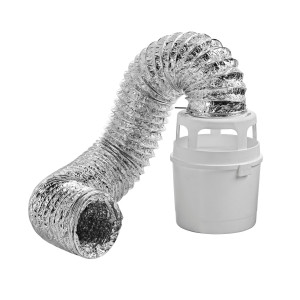 Lambro 211UL Kit de Ventilacion Interior para Secadora Electrica 4 in x 1.5 m, con Recipiente Atrapa Pelusa, Ducto Flexible UL 2158A, Soporte de Pared y 2 Abrazaderas
Remplaza 211L 211L-36 211LC 211ULC
