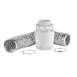 Lambro 211UL Kit de Ventilacion Interior para Secadora Electrica 4 in x 1.5 m, con Recipiente Atrapa Pelusa, Ducto Flexible UL 2158A, Soporte de Pared y 2 Abrazaderas
Remplaza 211L 211L-36 211LC 211ULC
