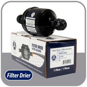 Appli Parts APFD-053 Filtro Secador 3/8 pulg para linea Liquido para Sistemas de Refrigeracion y aire acondicionado 053 SAE Rosca Universal Unidireccional 114mm Largo 51mm Ancho Appli Parts APFD-053 Filtro Secador 3/8 pulg para linea Liquido para Sistemas de Refrigeracion y aire acondicionado 053 SAE Rosca Universal Unidireccional 114mm Largo 51mm Ancho