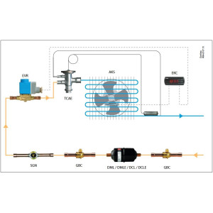 Danfoss 023Z0013 Filtro Secador 1/2pulg linea de Liquido para sistemas de aire acondicionado y refrigeracion DCL 304 Roscable 7.1-10.6tons Unidireccional 25.1cm Largo 8cm Ancho