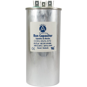 Appli Parts Condensador Capacitor de Marcha 55+5 Mfd uF (microfaradios) 370VAC CBB65 Universal Aire acondicionado y otras aplicaciones Redondo UL E476928 5.4cm Ancho 13cm Alto CON-55/5-370-R Appli Parts Condensador Capacitor de Marcha 55+5 Mfd uF (microfaradios) 370VAC CBB65 Universal Aire acondicionado y otras aplicaciones Redondo UL E476928 5.4cm Ancho 13cm Alto CON-55/5-370-R