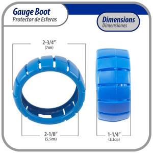 Appli Parts APMG-GBB Protector Azul 2.5 pulg para Esferas de Manometro Baja presion, para Manom de Refrigeracion y Aire Acondicionado
