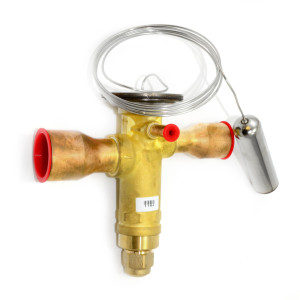 Danfoss 067N2156 7.5TR Valvula de Expansion Termostatica, TGE, Compatible con R22, R407C, 5/8x7/8 pulg Soldable, ODF, 1/4 pulg Ecualizacion Externa, Bi-flow, -40 a 10 C, remplaza 067N2176