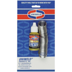 Uniweld UNI-4300 P4KD9 Soldadura de Alumino Incluye 10 pies de Soldadura y Fundente de 2oz