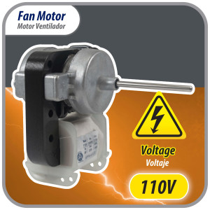 Appli Parts APFM-6122 8 W Motor Ventilador, 110 V, 50/60 Hz, 0.15 A, 3000 rpm, rotacion CCW remplazo Universal para Evaporadores numeros originales DAI6122 y otros