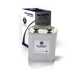 Appli Parts Condensador Capacitor de Marcha 45 Mfd uF (microfaradios) 370VAC CBB65 Universal Aire acondicionado y otras aplicaciones Ovalado UL E476928 7.1cm Ancho 4.5cm Prof 8.3cm Alto CON-45-370