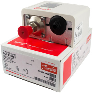 Danfoss 060-110191 Presostato KP1 de Baja, Auto Reset 060-110191 060-110166 IP44 Flare 1/4