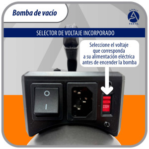 Appli Parts APVCP-313 Bomba de Vacio HVAC 3.0 CFM 1/4 HP 1 Etapa 115/220 V 50-60 Hz para Calefaccion, Aire Acondicionado, A/C Automotriz y Refrigeracion, Entradas 1/4 y 3/8 in
