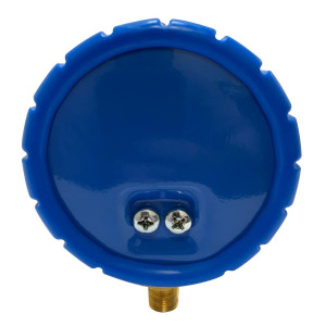 Appli Parts APMG-GA3L Esfera de Baja Compatible con R134a, R22, R404A, R410A, 1/4 pulg SAE, Escala Presion psi, Escala Temperatura Fahrenheit