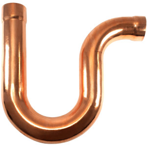 Appli Parts AP-PT158 Sifon de Cobre de 1-5/8 pulg Trampa de Aceite CxC Conexiones soldadas para aplicaciones de refrigeracion, aire acondicionado y plomeria Tuberia de Cobre ACR y tipo L