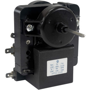 Appli Parts APFM-2268 Motor Ventilador para evaporadores de refrigeradoras 110 V, 60 Hz, 0.12 A, 7.5 W, 2500 rpm, CCW Giro contrario a las agujas del reloj, eje 2.8cm Sirve 200D2940P001C, WR01F02268