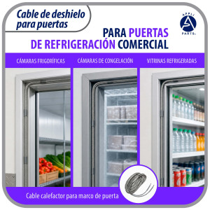 Appli Parts APDH-HA30-2 Resistencia Anticondensacion 240 V, 210 W, 9.1 m, Cable Trenzado de Aluminio Flexible para Marco y Puerta de Cuarto Frio, Cava y Congelador, 7 W/ft