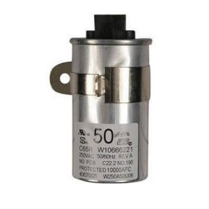 Whirlpool W10804664 Capacitor 50mfd 250 VAC, 50/60 Hz Whirlpool W10804664 Capacitor 50mfd 250 VAC, 50/60 Hz