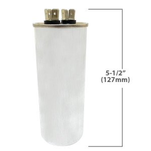 Appli Parts Condensador Capacitor de Marcha 70 Mfd uF (microfaradios) 370VAC CBB65 Universal Aire acondicionado y otras aplicaciones Redondo UL E476928 cm Alto cm Ancho CON-70-370-R