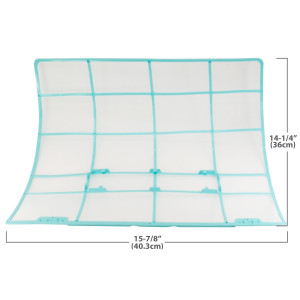 Filtro para Aire Acondicionado Mini Split unidad interna CE-KFR70G/N1Y-AB-6 RoHS 40.3 x 36cm (15-7/8 x 14-1/4 pulg) 201133091172, 12100204000461 Sirve:  ecox