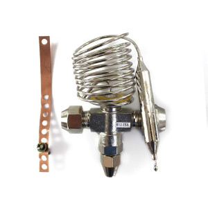 Appli Parts 1.5 Ton Compatible con R12, Valvula de Expansion 3/8 x 1/2 pulg SAE Ecualizacion Interna